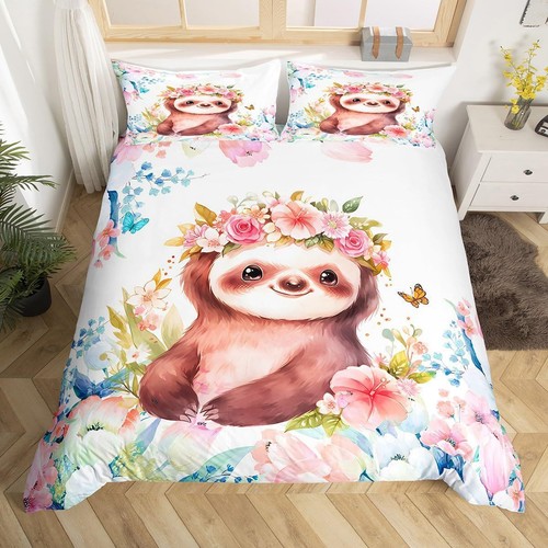 Cute sloths cartoon quilt - cute,