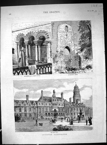 Old leicester town hall - old,