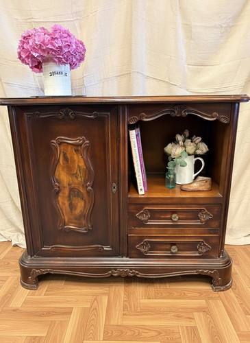 Vintage carved mahogany french - vintage,