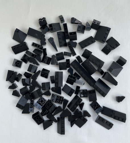 Lego black roof - black, x