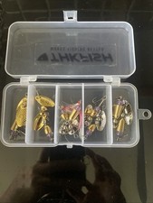 10 x Fishing Lure Spinners - Various Weights Plus Storage Box