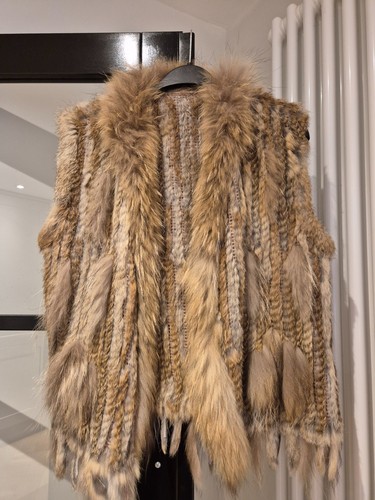 Real rabbit fur waistcoat/