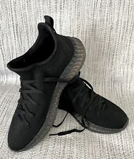 Jack Wills Knit Trainers 9 Men’s Black Textile Pull On Laced Shoes Lightweight