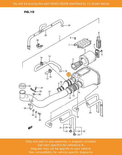 Suzuki clamp 09402 - clamp,, 09402-58208