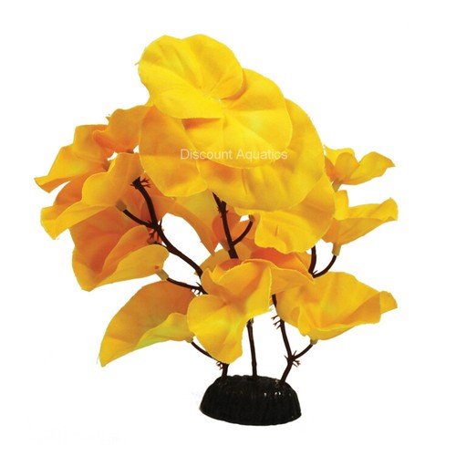 Lily yellow silk aquarium - yellow,