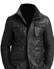 Men's Leather Coat M65 Field