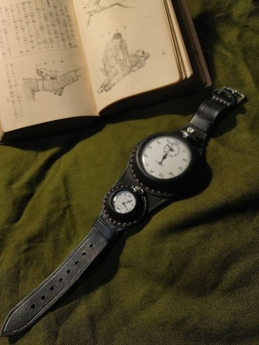 Ww1 japanese leather - leather, pocket