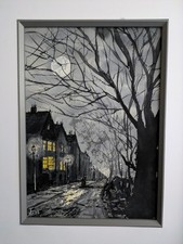 'Moon's Up' Orig. Watercolour