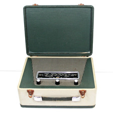 PILOT BM 90 VINTAGE 1950's AC/DC PORTABLE MW/LW VALVE ATTACHE CASE RADIO - RSPCA