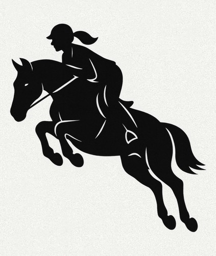 Show jumping horse vinyl - jumping,