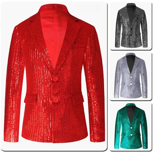 Men sequins suit blazer - men,