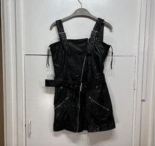 ZARA WOMAN DRESS SHORT LEATHER