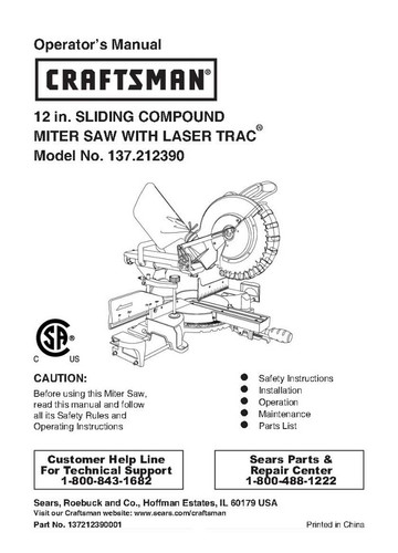 Craftsman 137 212390 miter - miter, saw