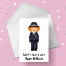 Police Officer Birthday Card -