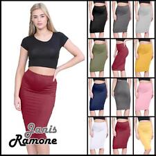 Womens Bodycon Midi Skirt