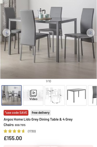 Disassembled argos home lido - disassembled,