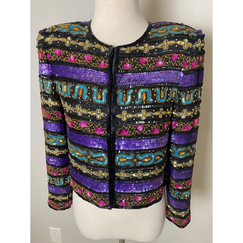 Vintage 80s 90s - , silksequin