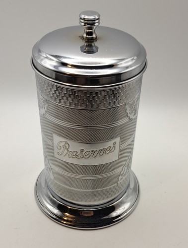 Vintage 1950s chrome preserves - vintage,
