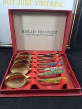 full set of six  Solid bronze