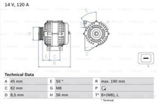 Bosch 0 986 041 740 Alternator