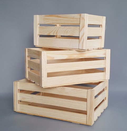 Wooden crates boxes storage - wooden,