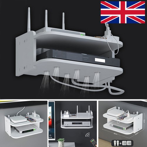 Wall mount router storage rack - storage,