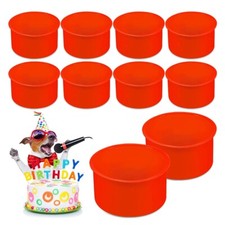 1/2/4/6Pcs Silicone Round Cake Pan Mould 4 Inch Non-stick Baking Muffin Bakeware