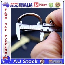 Mini Vernier Caliper Ruler Model Keychain Key Chain Pocket Key Ring Present Gift