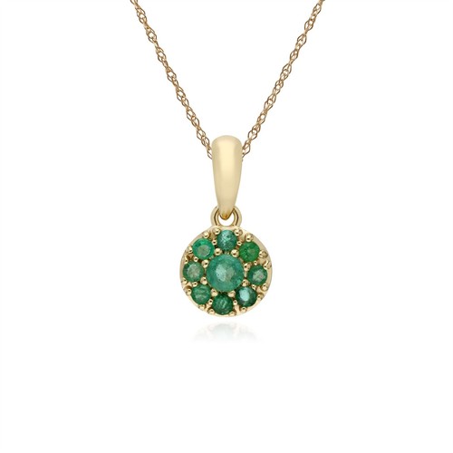 Cluster round emerald classic - cluster,