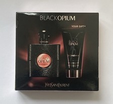 YSL Black Opium Spray 50ml EDP & Shimmering Body Fluid New Box Dented