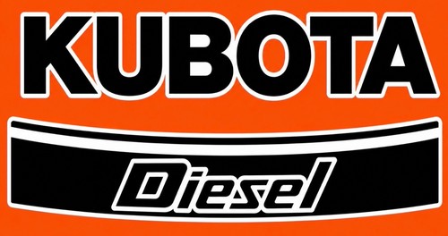 Kubota diesel lawn mower decal - kubota,
