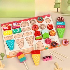 Ice Cream Toys Wooden Kitchen