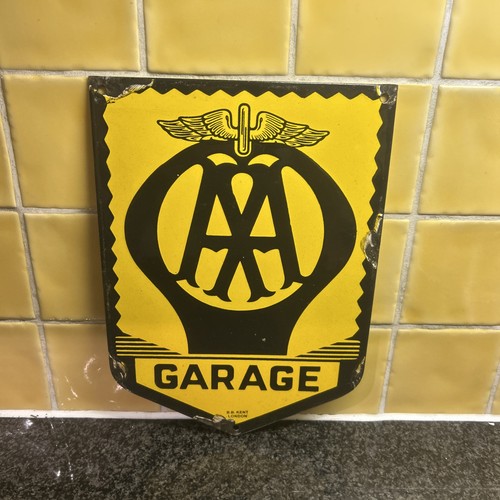 Garage yellow enamel - garage,