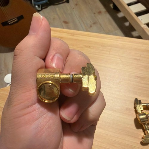Grover gold guitar tuner pegs - grover,