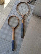 2 Antique Wooden Childrens Tennis Rackets