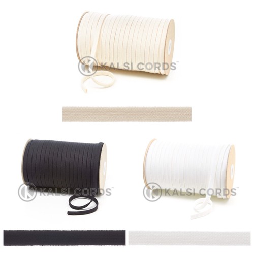 8mm flat cotton - flat, braid