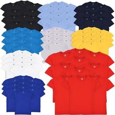 Girls Boys Pack of 10 Plain PE