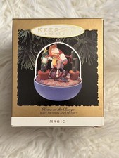 Hallmark Keepsake Ornament Magic 1993 Home On The Range Light & Motion Santa