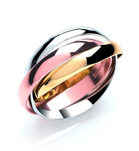 9ct colour gold - 3, 3mm