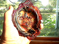 "SEACOAST" PIN TRAY 5 3/8" X 4" MINT, GREAT COLORS, AMETHYST,  BY: MILLERSBURG