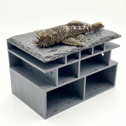 Large pleco cave slate roof - pleco,