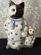Quail Ceramic Cats Figurine