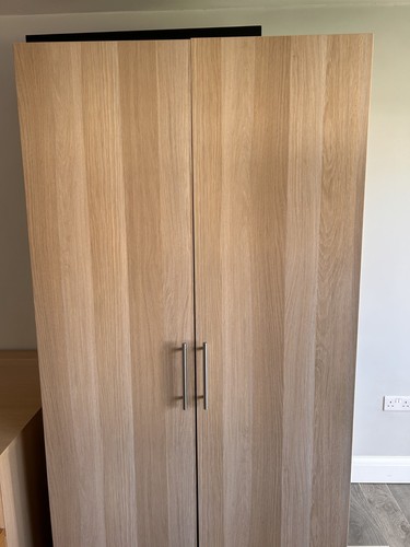 Ikea white oak veneer wardrobe - ikea,