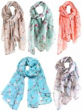 Dragonfly  Print Scarf Women Fashion Soft Lightweight Scarves Shawl