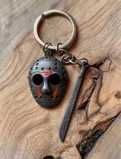 Jason Voorhees Hockey Mask Friday the 13th Horror Movie Memorabilia Keyring