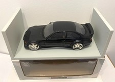 UT Models 1/18 BMW E36 M3 GTR Street Car in Black w Non-Original Wheels & Box