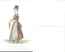 Welsh girl in traditional costume National Library of Art Cultures Ethnicities