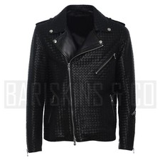 Mens Leather Motorcycle Jacket