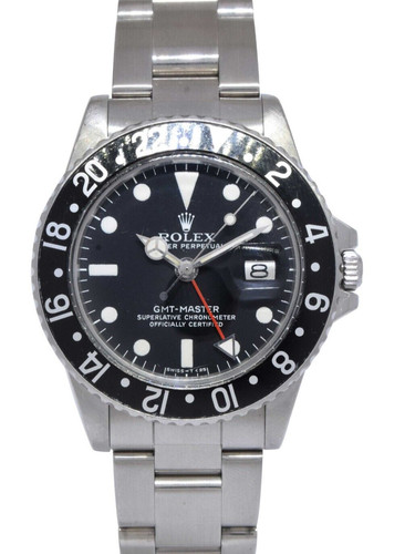 Rolex gmt master steel black - rolex,