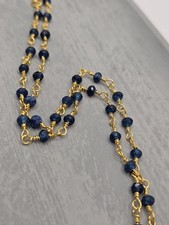 Sapphire Beaded Necklace